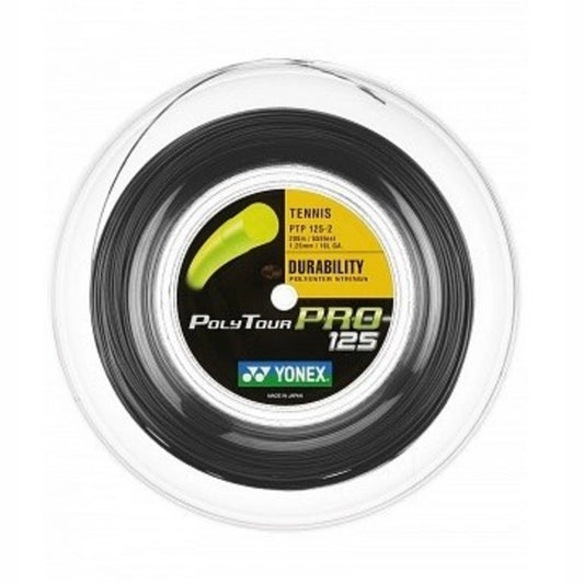 Yonex PolyTour Pro Rol Snaren 200m - Zwart